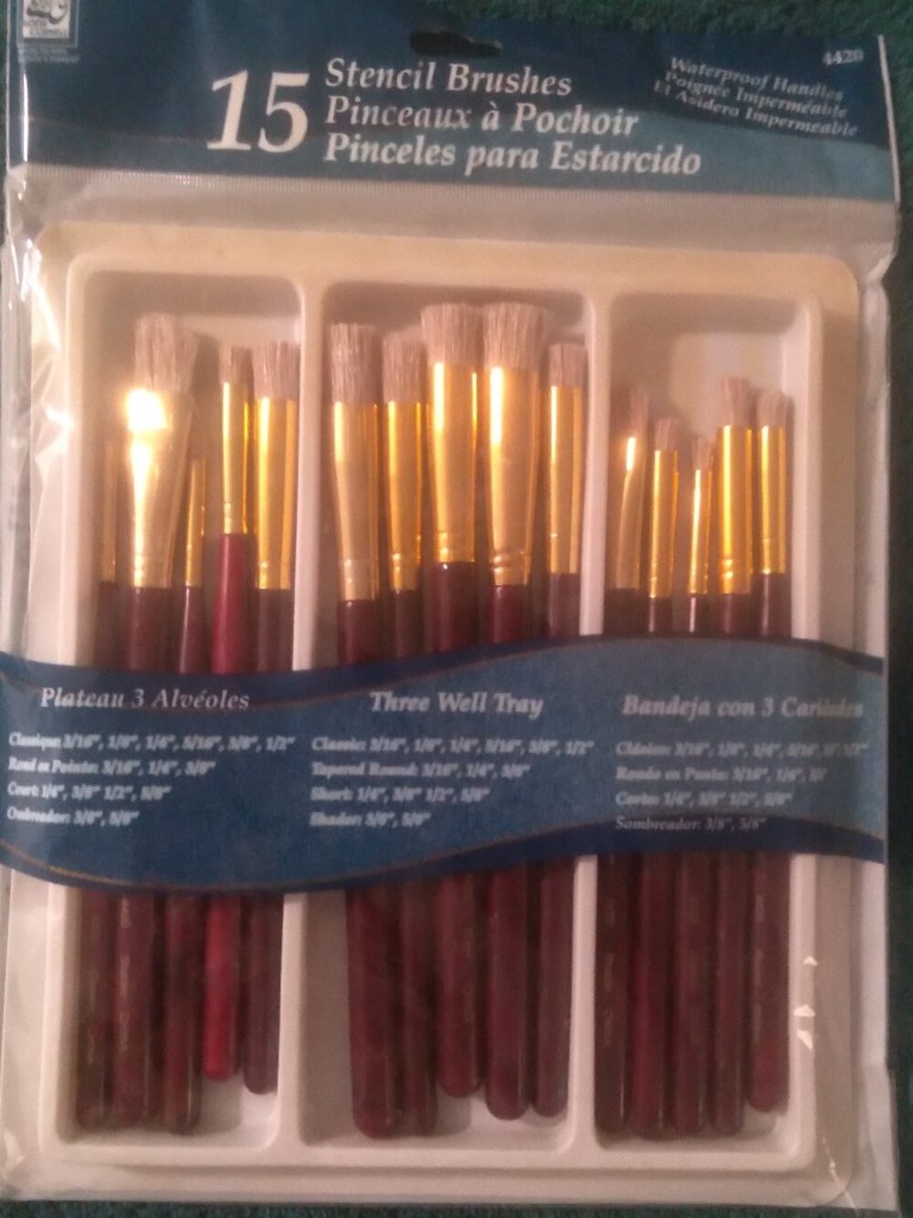 Unopened Set of 15 Stencil Brushes